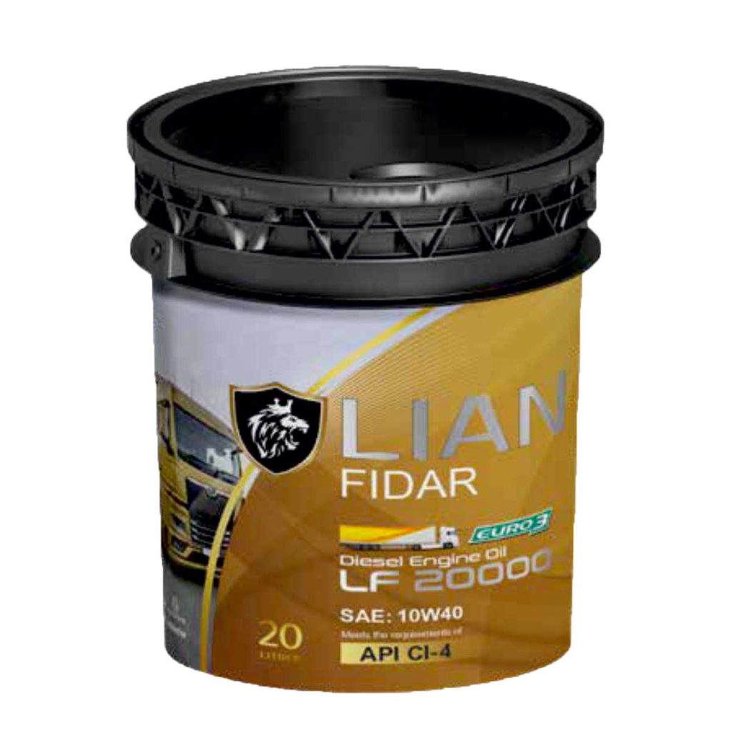 روغن موتور دیزلی لیان فیدار LF 20000 مدل Ci-4 حجم 20 لیتر (10W40)