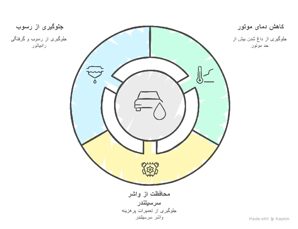 آیا ضدیخ فقط برای زمستان است؟ راهنمای جامع استفاده ضدیخ چهار فصل نقش ضدیخ در تابستان - راهنمای جامع استفاده ضدیخ چهار فصل